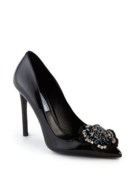 prada pumps flared heel|prada pumps sale.